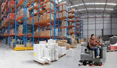 倉儲(chǔ)物流行業(yè)選擇全自動(dòng)洗地機(jī)的五大核心優(yōu)勢